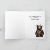 De Gelukkige Verjaardag van de Robot van het leuke Kaart (Binnen)