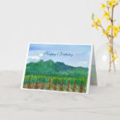 De Gelukkige Verjaardag van de Waterverf van de Kaart (Gele Bloem)