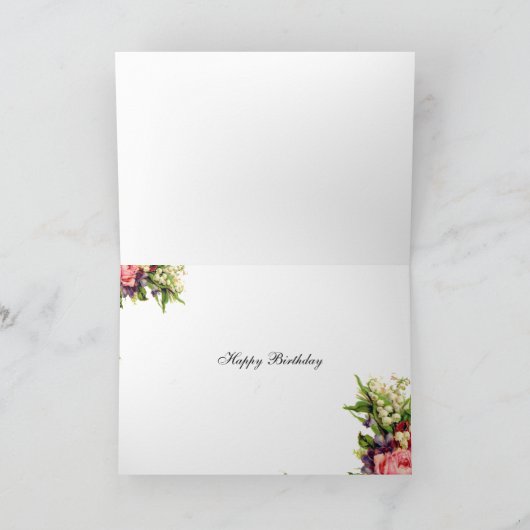 De Gelukkige Verjaardag van herinneringen DE Kaart (Binnen)