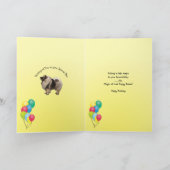 De Gelukkige Verjaardag van Keeshond Kaart (Binnen)