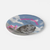 De gelukkige verjaardag van kinderen van de Cavia  Papieren Bordje (Gekanteld)