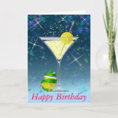 De Gelukkige Verjaardag van Martini van het tennis Kaart (Voorkant)