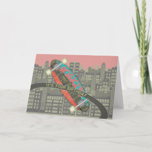 De gelukkige Verjaardag voor het Skateboard van de Kaart