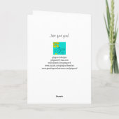 De gelukkige Verjaardag, Westie met Glazen, Kaart (Achterkant)