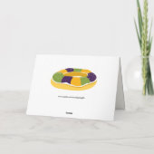 De gelukkige Vette Dinsdag van de Cake van de Kaart (Achterkant)