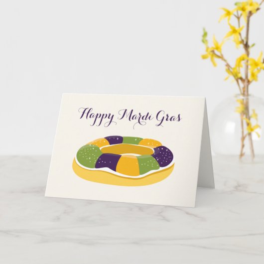 De gelukkige Vette Dinsdag van de Cake van de Kaart (Gele Bloem)