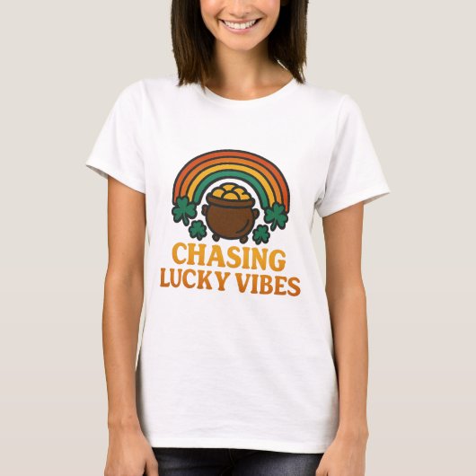 De gelukkige vibes van St. Patrick T-shirt (Voorkant)