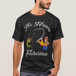 De gelukkige visser t-shirt