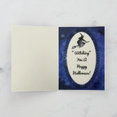 De gelukkige Vliegende Heks van de Groet van Kaart (Binnen)