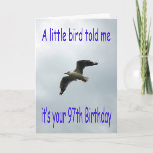 De gelukkige vogel van de Zeemeeuw van de 97ste Kaart