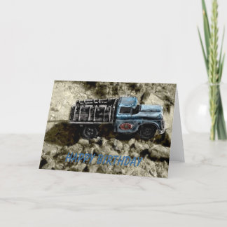 De gelukkige Vrachtwagen van de Verjaardag Kaart