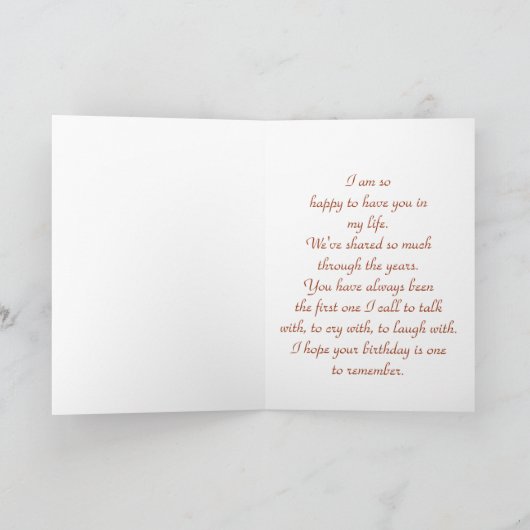 De gelukkige Vriend van de Verjaardag Kaart (Binnen)