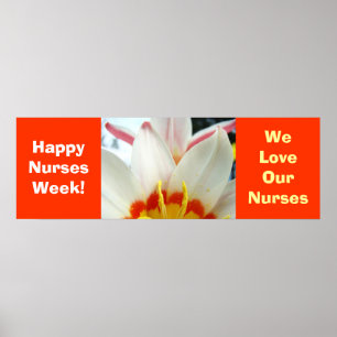 De gelukkige Week van Verpleegsters! poster houden