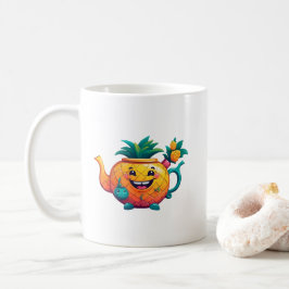 De gelukkige & welvarende ananastheepot koffiemok
