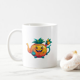 De gelukkige & welvarende ananastheepot koffiemok
