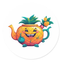 De gelukkige & welvarende ananastheepot