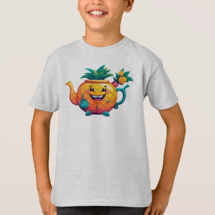 De gelukkige & welvarende ananastheepot t-shirt