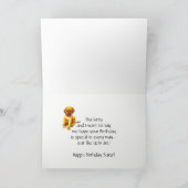 De gelukkige Wensen van het Puppy van de Douane Kaart (Binnen)