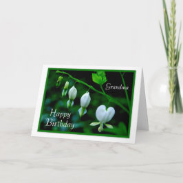 De gelukkige Witte Harten van de Oma van de Kaart