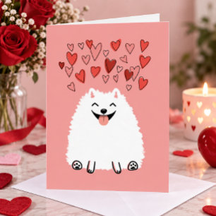 De gelukkige Witte Kaart van de Valentijnsdag van