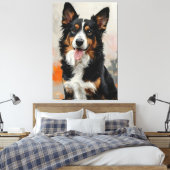 De Gelukkige Ziel van Uw Hond Canvas Afdruk (Insitu (Slaapkamer))