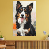 De Gelukkige Ziel van Uw Hond Canvas Afdruk (Insitu (Woonkamer))