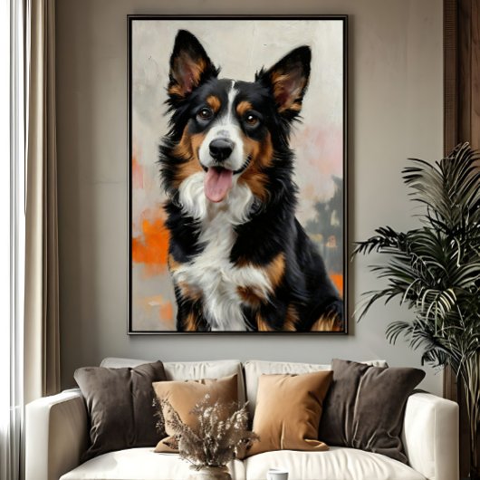 De Gelukkige Ziel van Uw Hond Canvas Afdruk