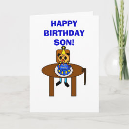 De gelukkige Zoon van de Verjaardag! Kaart