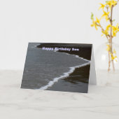 De gelukkige Zoon van de Verjaardag Kaart (Gele Bloem)