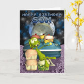 De gelukkige Zoon van de Verjaardag, uit deze Kaart (Gele Bloem)