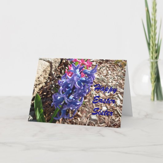 De gelukkige Zuster van Pasen Feestdagen Kaart (Voorkant)