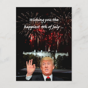De gelukkigste 4 juli van Donald Trump Briefkaart
