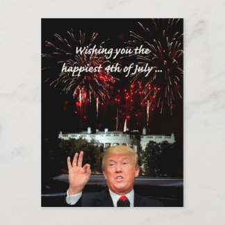 De gelukkigste 4 juli van Donald Trump Briefkaart