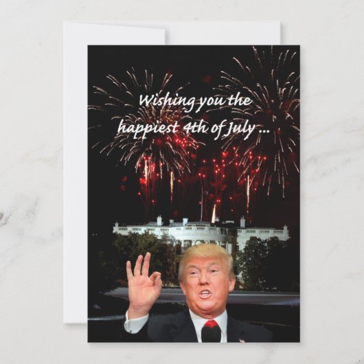 de gelukkigste 4 juli van Donald Trump Kaart (Voorkant)
