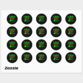 De gelukkigste Cornhole speler St Patrick Day Ronde Sticker (Vel)