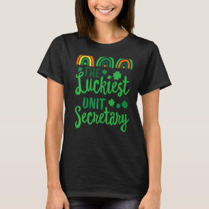 De gelukkigste eenheidsecretaris St Patrick's Day T-shirt