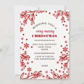 De gelukkigste Feestdagen. Aangepaste kerst Flat K Feestdagenkaart (Voorkant)