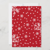 De gelukkigste Feestdagen. Aangepaste kerst Flat K Feestdagenkaart (Achterkant)