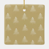 De gelukkigste Feestdagen | Elegant Goud 2 Fotocol Keramisch Ornament (Achterkant)