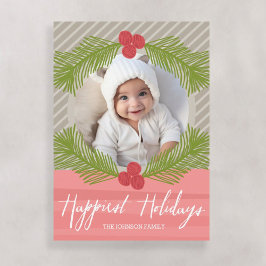 De gelukkigste Feestdagen Filmbijvoegsels met 1 Fo Feestdagenkaart