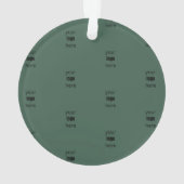 De gelukkigste Feestdagen met Holly Uw Logo van he Ornament (achterkant)