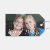 De gelukkigste Feestdagen Moderne Volledige Foto - Cadeaulabel (Voorkant (Horizontaal))