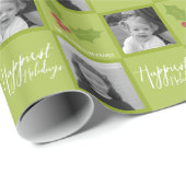 De gelukkigste Feestdagen Moderne Volledige Foto - Cadeaupapier (Rol Hoek)