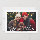 De gelukkigste Feestdagen Moderne Volledige Foto m Feestdagenkaart (Voorkant)