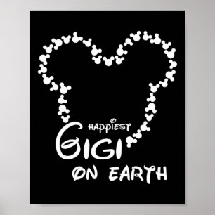 De Gelukkigste Gigi Op Aarde Grappige Oma Vrouwen Poster