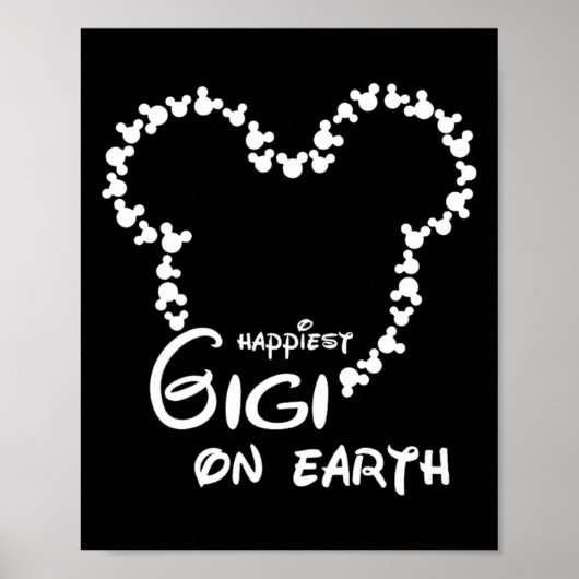 De Gelukkigste Gigi Op Aarde Grappige Oma Vrouwen Poster (Voorkant)