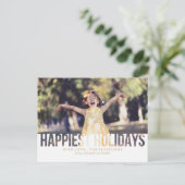 De gelukkigste Groet van Kerstmis van het Vakantie Feestdagenkaart (Staand voorkant)