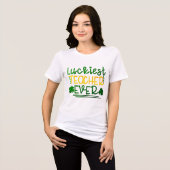 De gelukkigste leraar ooit | St. Patrick's Day Tri-Blend Shirt (Voorkant volledig)