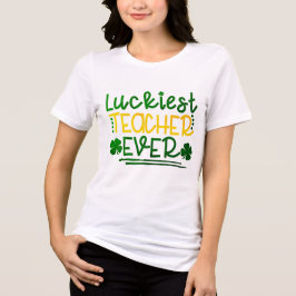 De gelukkigste leraar ooit | St. Patrick's Day Tri-Blend Shirt