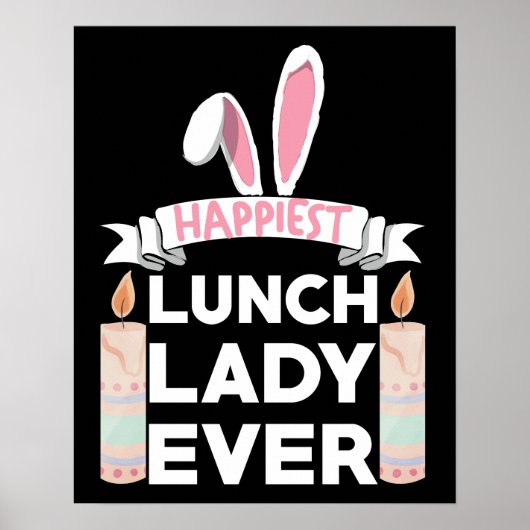De gelukkigste Lunch Lady Ever Paasdag Poster (Voorkant)